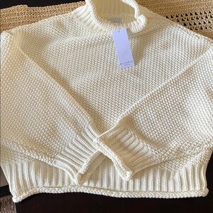 Elegant Cream Turtleneck Sweater